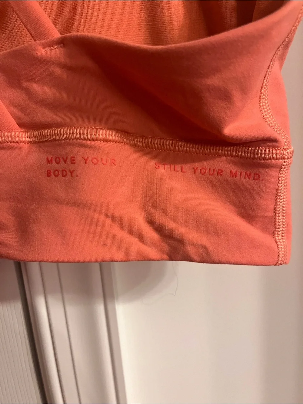 lululemon athletica Coral-pink High Neck Strappy Sports Bra